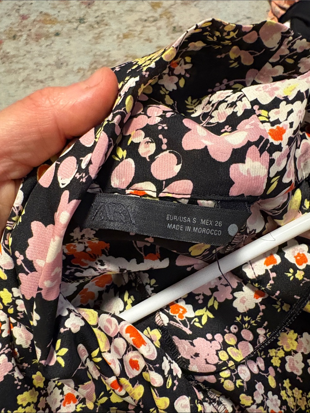 Zara floral silky dress - Picture 6 of 7